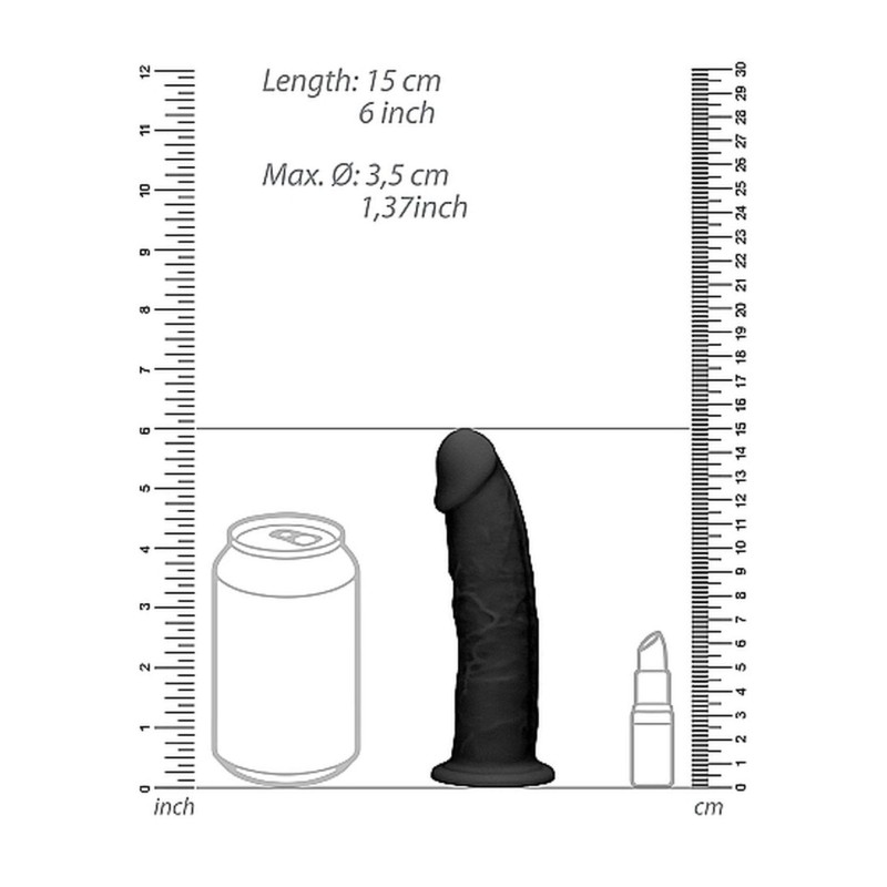 Zagięte silikonowe dildo mocna przyssawka 15 cm